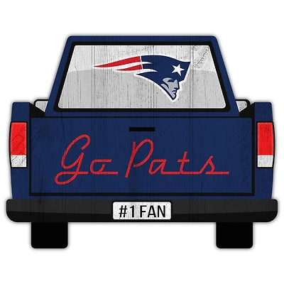 New England Patriots 12'' x 12'' Truck Back Décor