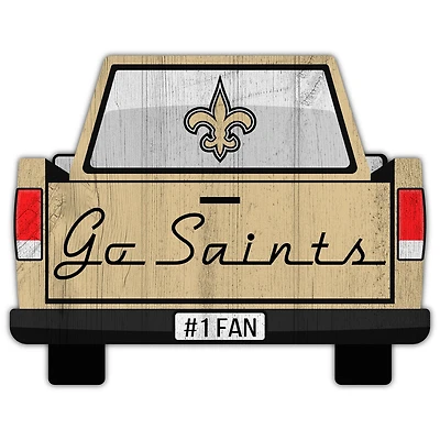 New Orleans Saints 12'' x 12'' Truck Back Décor