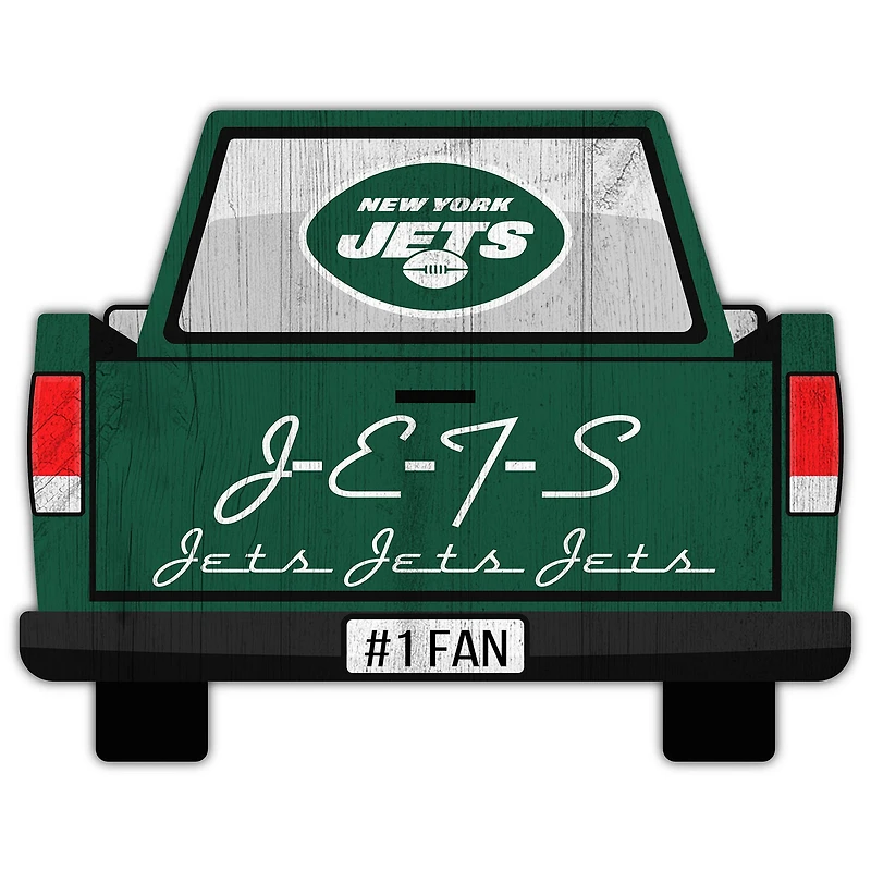 New York Jets 12'' x 12'' Truck Back Décor