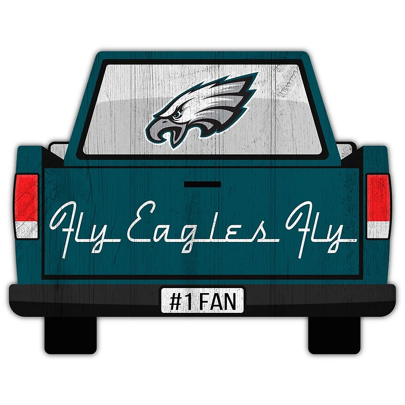 Philadelphia Eagles 12'' x 12'' Truck Back Décor