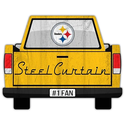 Pittsburgh Steelers 12'' x 12'' Truck Back Décor