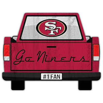 San Francisco 49ers 12'' x 12'' Truck Back Décor