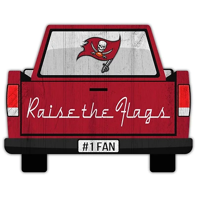 Tampa Bay Buccaneers 12'' x 12'' Truck Back Décor