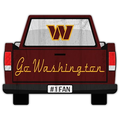 Washington Commanders 12'' x 12'' Truck Back Décor