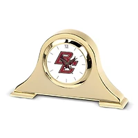 Gold Boston College Eagles Team Napoleon Desk Clock