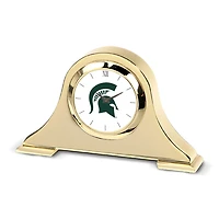 Gold Michigan State Spartans Team Napoleon Desk Clock