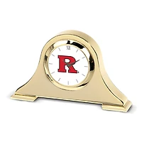 Gold Rutgers Scarlet Knights Team Napoleon Desk Clock