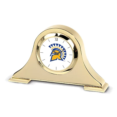Gold San Jose State Spartans Team Napoleon Desk Clock