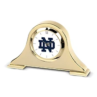 Gold Notre Dame Fighting Irish Team Napoleon Desk Clock
