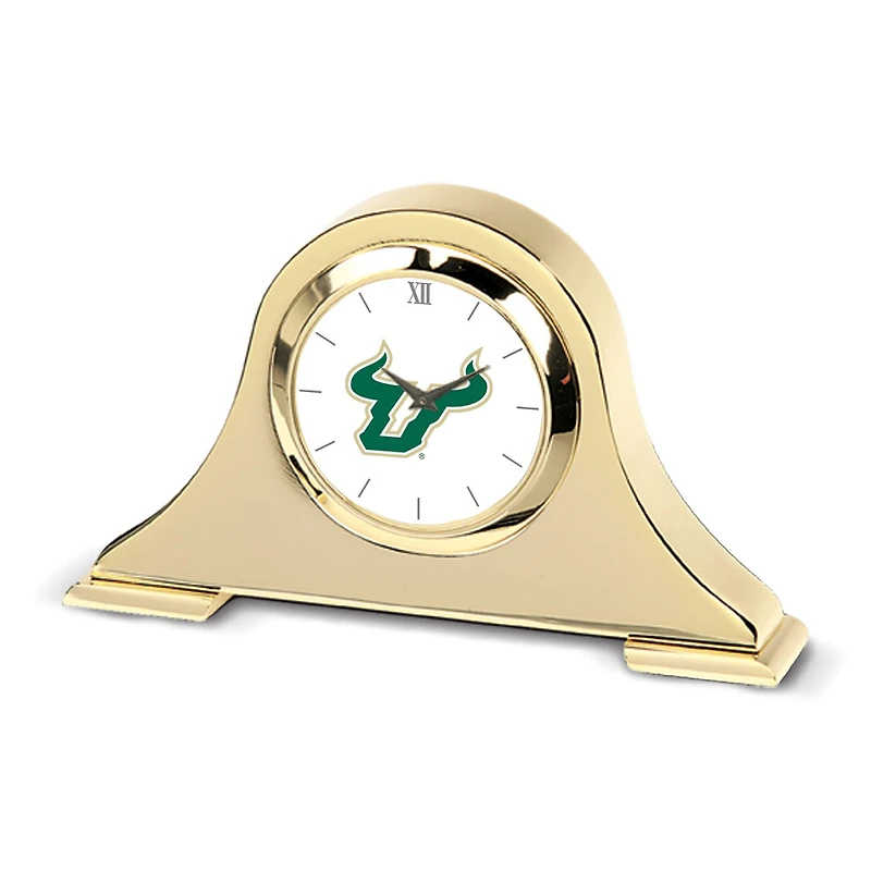 Gold South Florida Bulls Team Napoleon Desk Clock