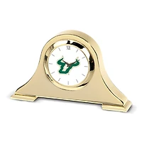 Gold South Florida Bulls Team Napoleon Desk Clock