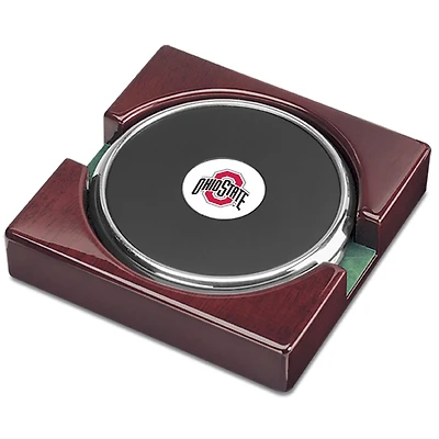 Silver Ohio State Buckeyes Two-Piece Coaster Set