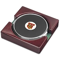 Silver Tuskegee Golden Tigers Two-Piece Coaster Set