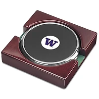 Silver Washington Huskies Two-Piece Coaster Set