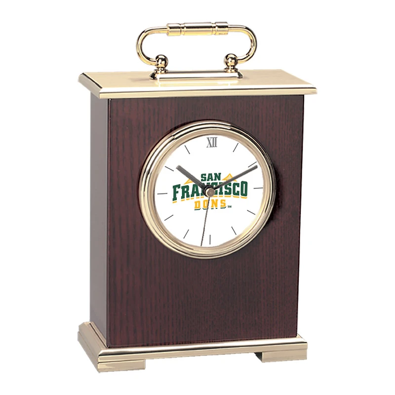 San Francisco Dons Primary Team Logo Carriage Clock