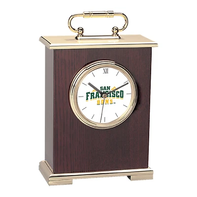 San Francisco Dons Primary Team Logo Carriage Clock