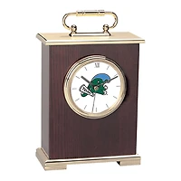 Tulane Green Wave Primary Team Logo Carriage Clock