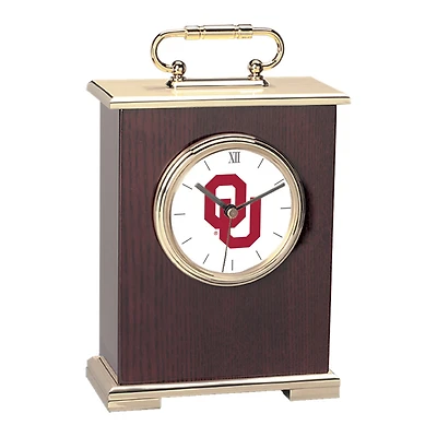 Oklahoma Sooners Primary Team Logo Carriage Clock