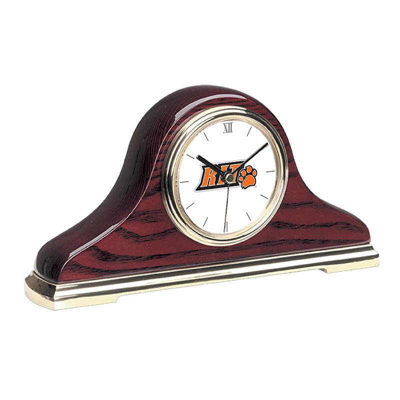 Rochester Institute of Technology Tigers Primary Team Logo Mantle Clock