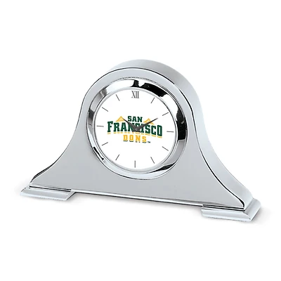 San Francisco Dons Primary Team Logo Napoleon Desk Clock