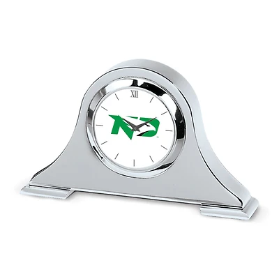 North Dakota Primary Team Logo Napoleon Desk Clock