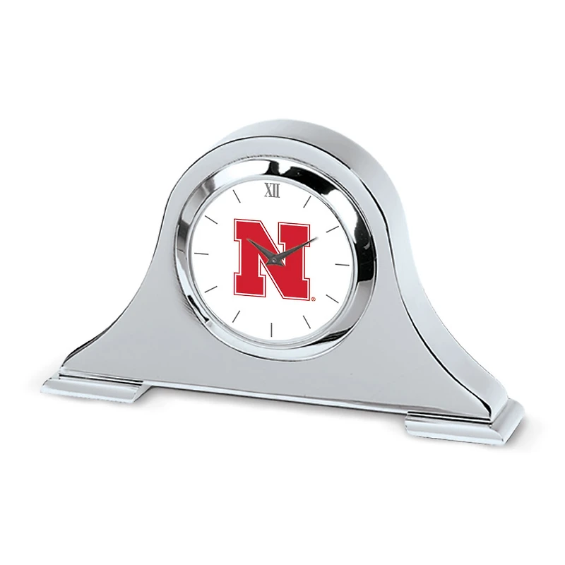 Nebraska Huskers Primary Team Logo Napoleon Desk Clock