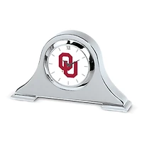 Oklahoma Sooners Primary Team Logo Napoleon Desk Clock