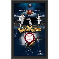 Aaron Judge New York Yankees 2022 AL MVP Autographed Framed Baseball Shadowbox