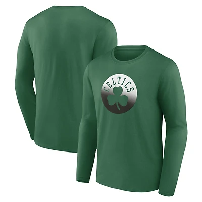 Men's Kelly Green Boston Celtics Gradient Logo Long Sleeve T-Shirt