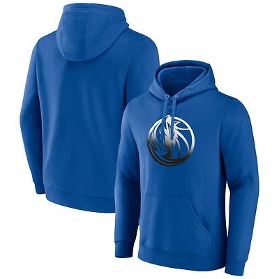 Men's Blue Dallas Mavericks Gradient Logo Pullover Hoodie