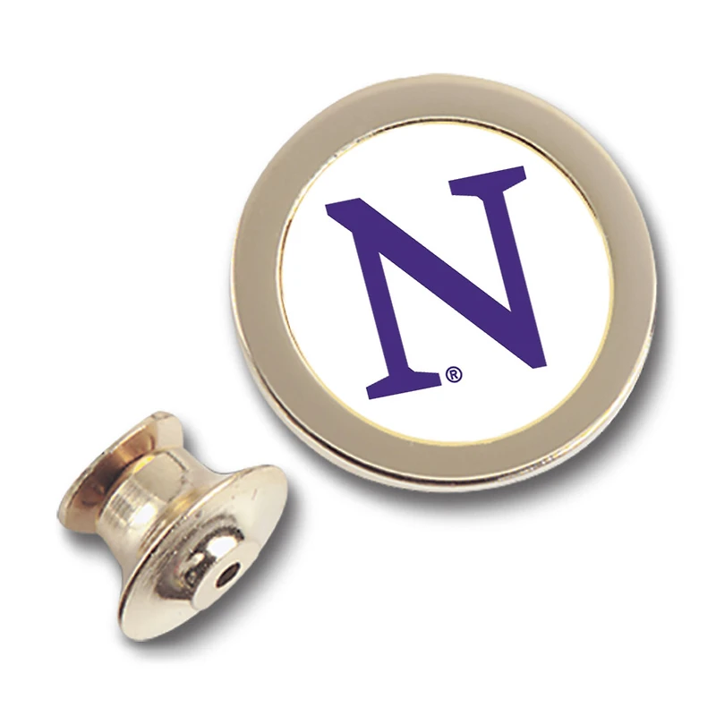 Gold Northwestern Wildcats Team Logo Lapel Pin