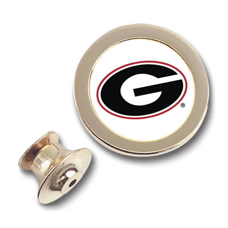 Gold Georgia Bulldogs Team Logo Lapel Pin
