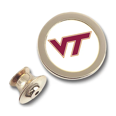 Gold Virginia Tech Hokies Team Logo Lapel Pin