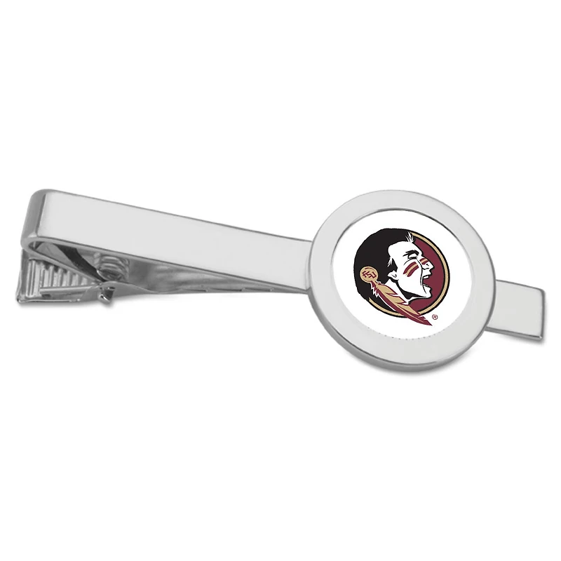Silver Florida State Seminoles Team Logo Tie Bar