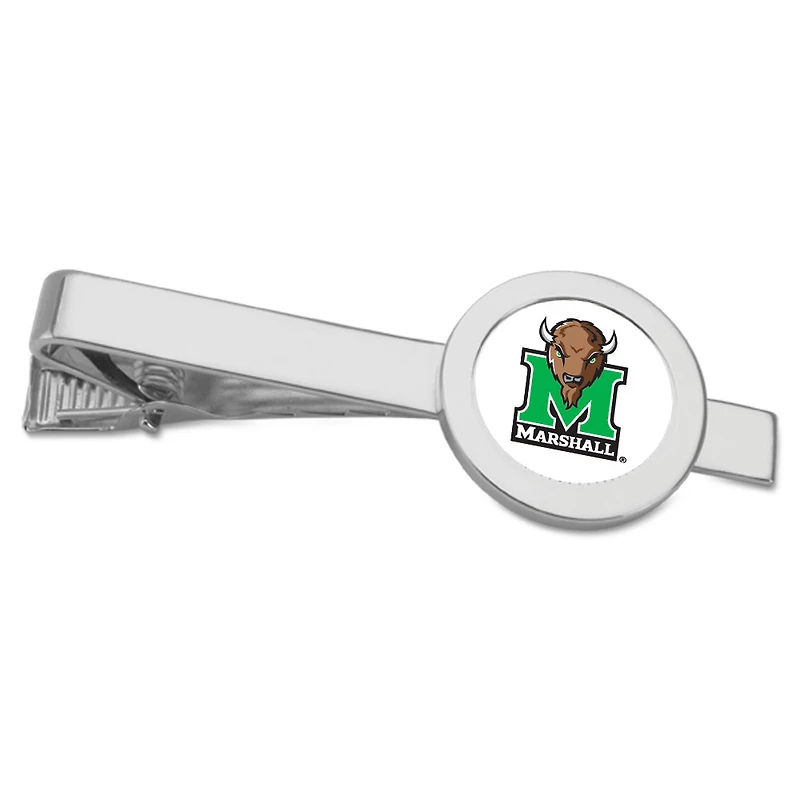 Silver Marshall Thundering Herd Team Logo Tie Bar