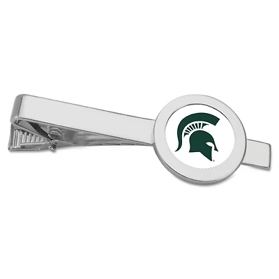 Silver Michigan State Spartans Team Logo Tie Bar
