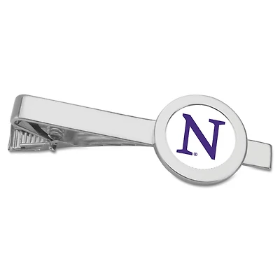 Silver Northwestern Wildcats Team Logo Tie Bar