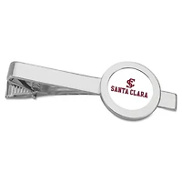 Silver Santa Clara Broncos Team Logo Tie Bar