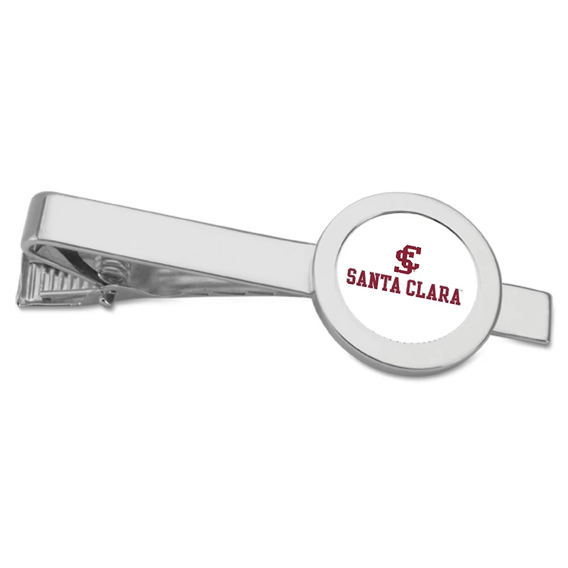 Silver Santa Clara Broncos Team Logo Tie Bar