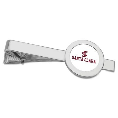 Silver Santa Clara Broncos Team Logo Tie Bar