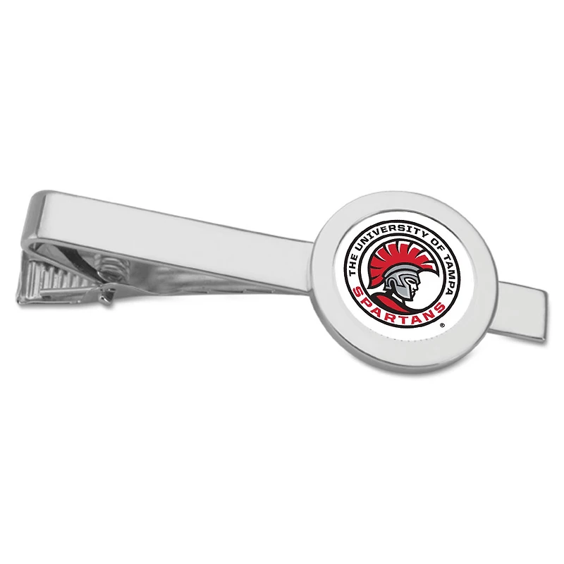 Silver University of Tampa Spartans Team Logo Tie Bar