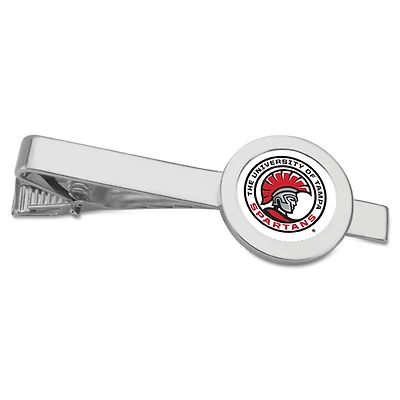 Silver University of Tampa Spartans Team Logo Tie Bar
