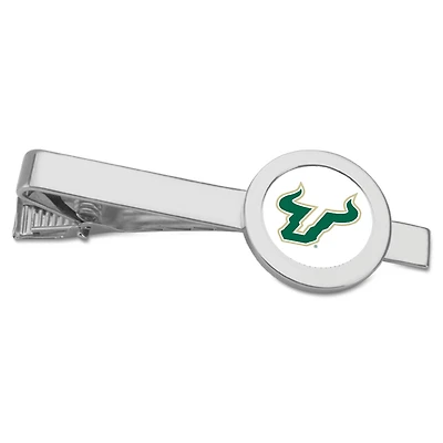 Silver South Florida Bulls Team Logo Tie Bar