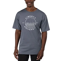 Men's Uscape Apparel Blue Liberty Flames Garment Dyed T-Shirt
