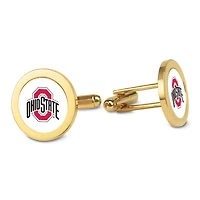 Gold Ohio State Buckeyes Logo Cufflinks