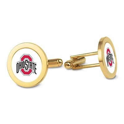 Gold Ohio State Buckeyes Logo Cufflinks