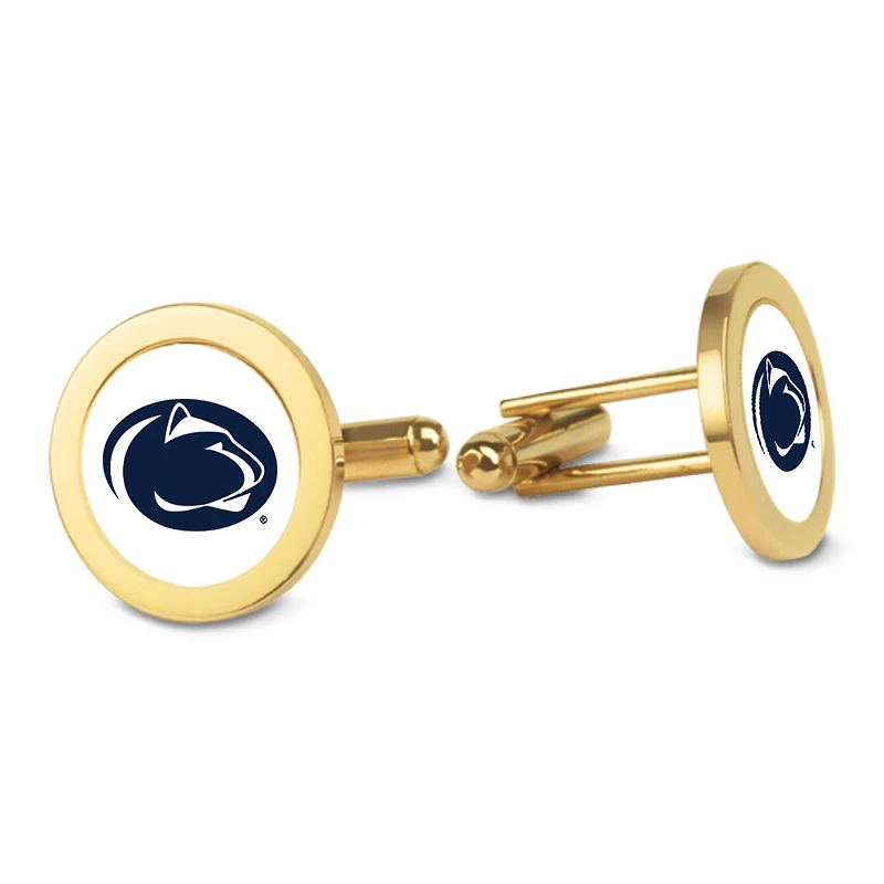 Gold Penn State Nittany Lions Logo Cufflinks