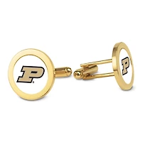 Gold Purdue Boilermakers Logo Cufflinks