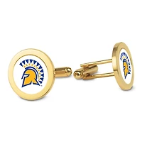 Gold San Jose State Spartans Logo Cufflinks