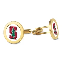 Gold Stanford Cardinal Logo Cufflinks
